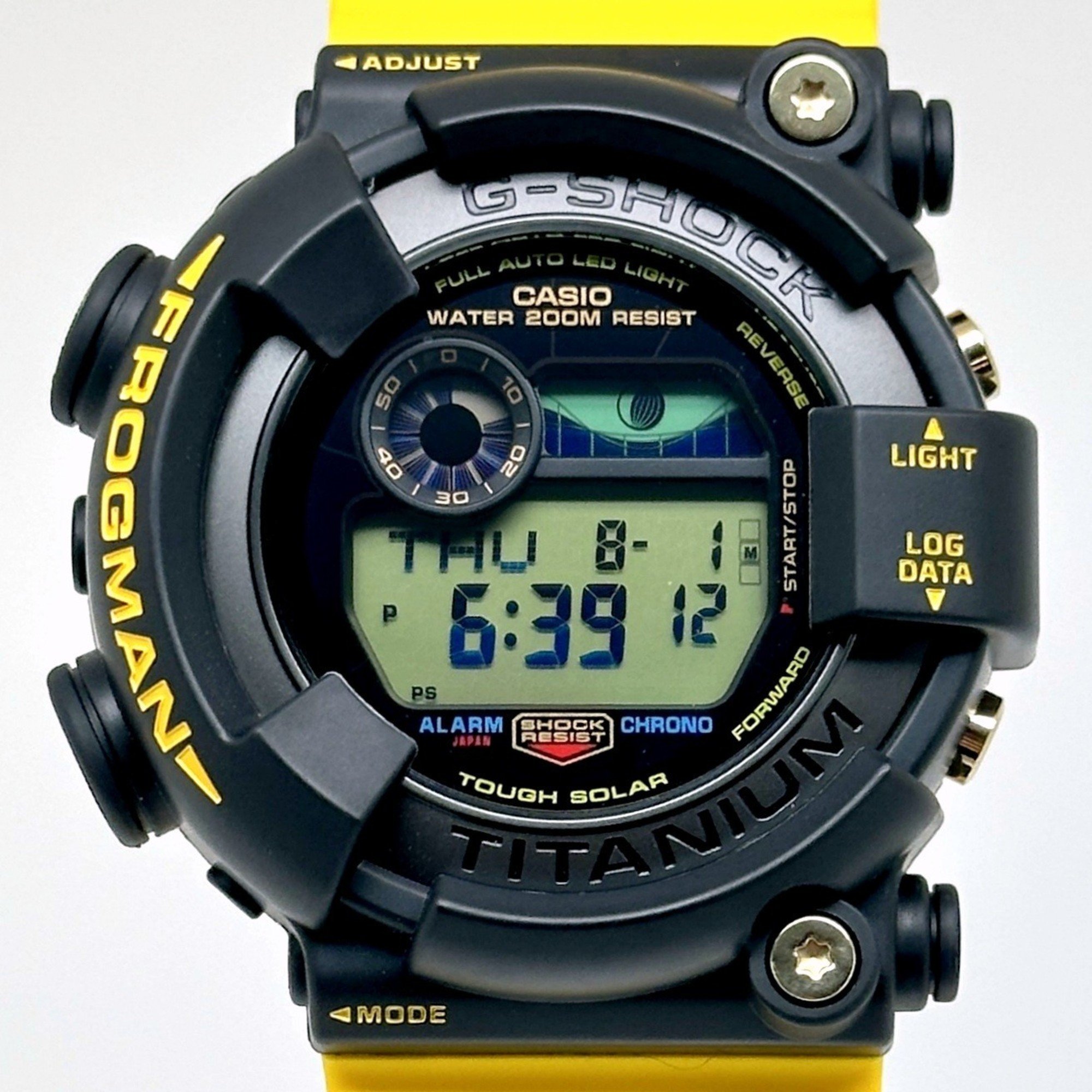 G-SHOCK CASIO Watch GW-8200K-9 FROGMAN Irukuji 2023 Tough Solar Frogman Isearch Japan Iruka Whale Love The Sea And Earth Black x Yellow Mikunigaoka Store