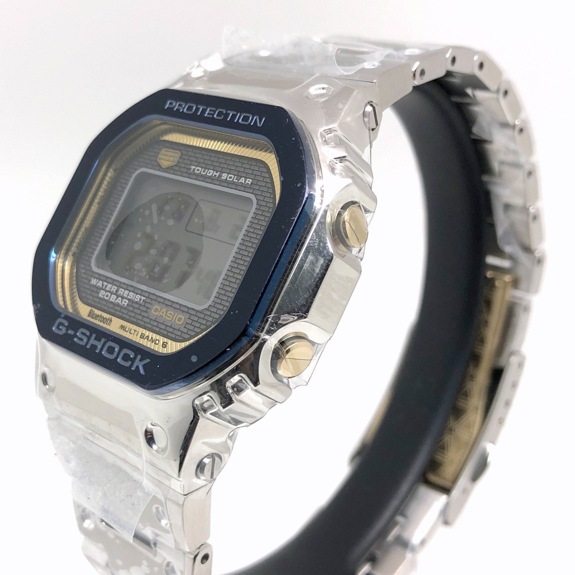 G-SHOCK CASIO Watch GMW-B5000SS-2 50th Anniversary Model Full Metal Blue IP Radio Solar LED Light Mobile Link Bluetooth WATCH 50TH ANNIVERSARY Mikunigaoka Store