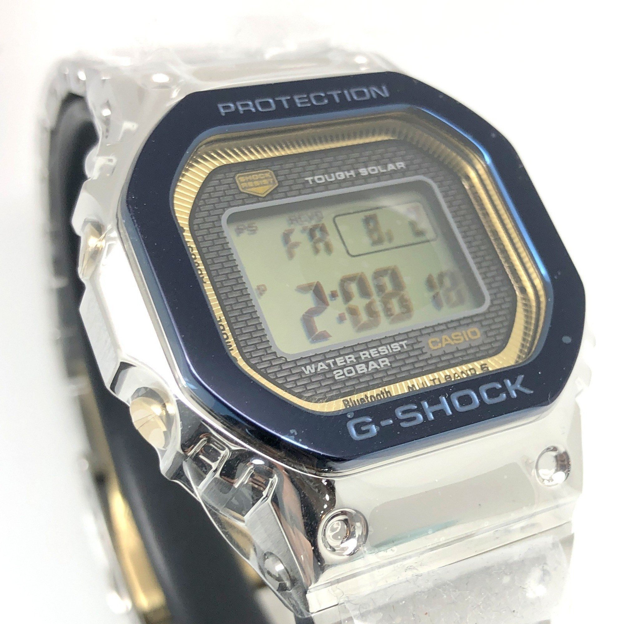 G-SHOCK CASIO Watch GMW-B5000SS-2 50th Anniversary Model Full Metal Blue IP Radio Solar LED Light Mobile Link Bluetooth WATCH 50TH ANNIVERSARY Mikunigaoka Store