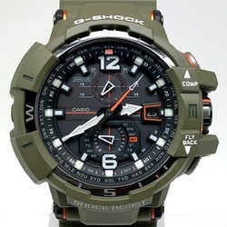 G-SHOCK CASIO Watch GW-A1100KH-3A GRAVITYMASTER Master in OLIVE DRAB Radio Solar Triple G Resist Compass Gravity Olive Drab Khaki Orange Military Color Mikunigaoka Store