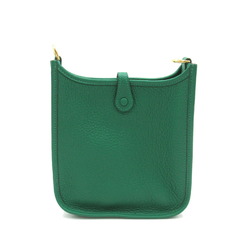 Hermes HERMES Evelyn TPM (16) Shoulder Bag Calfskin (Cowhide) Taurillon Clemence Women's Green