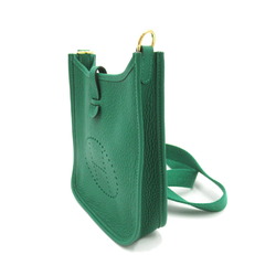 Hermes HERMES Evelyn TPM (16) Shoulder Bag Calfskin (Cowhide) Taurillon Clemence Women's Green