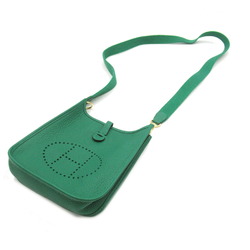 Hermes HERMES Evelyn TPM (16) Shoulder Bag Calfskin (Cowhide) Taurillon Clemence Women's Green