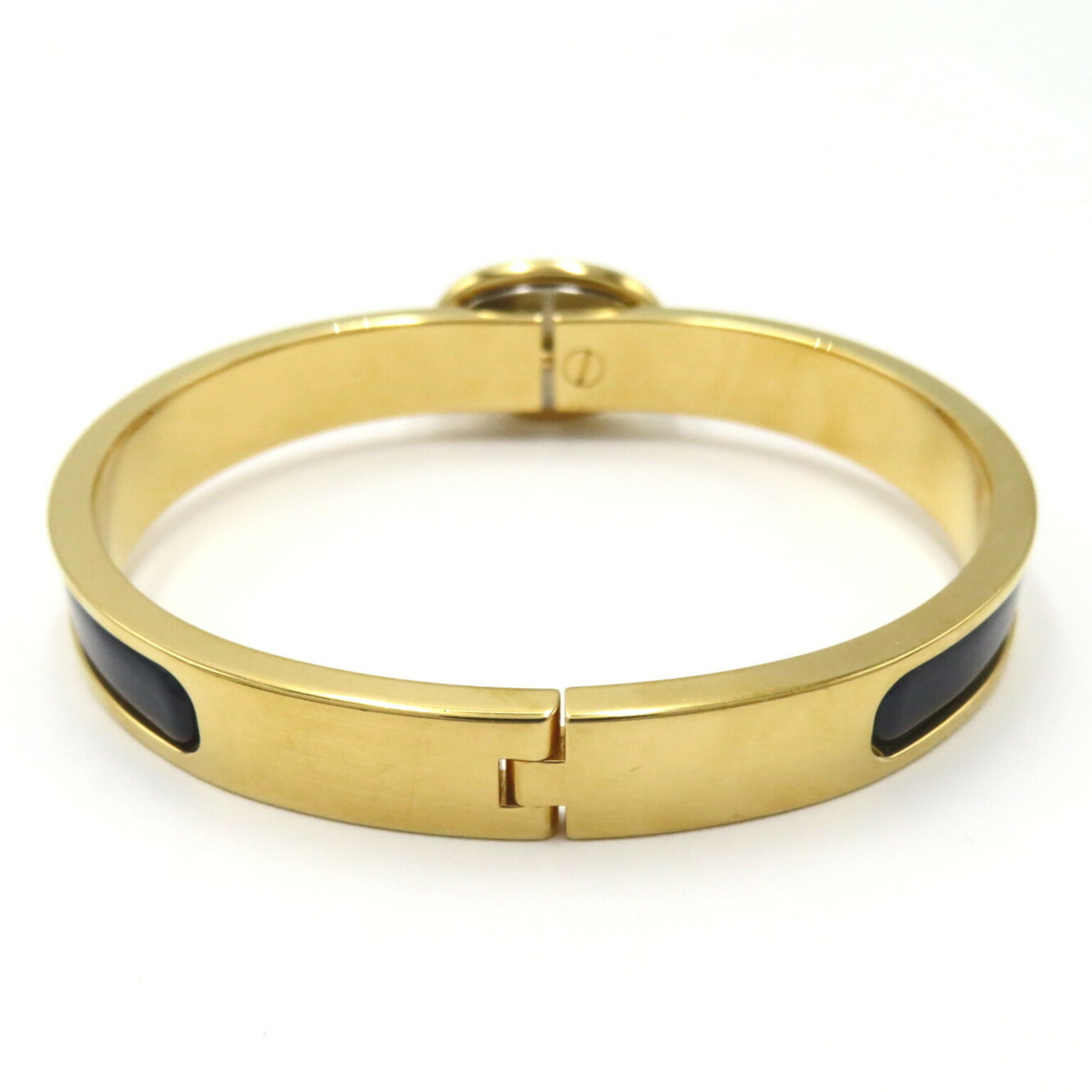 Hermes Click Chaine d'Ancre Bracelet GP (Gold Plated) Women's Gold Navy