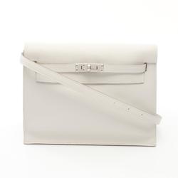 Hermes HERMES Kelly Dance 2 Gris Pale Shoulder Bag Swift Leather Women's White