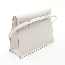 Hermes HERMES Kelly Dance 2 Gris Pale Shoulder Bag Swift Leather Women's White