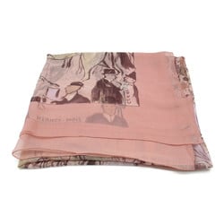 Hermes HERMES Scarf Muffler/Scarf Silk Women's Pink