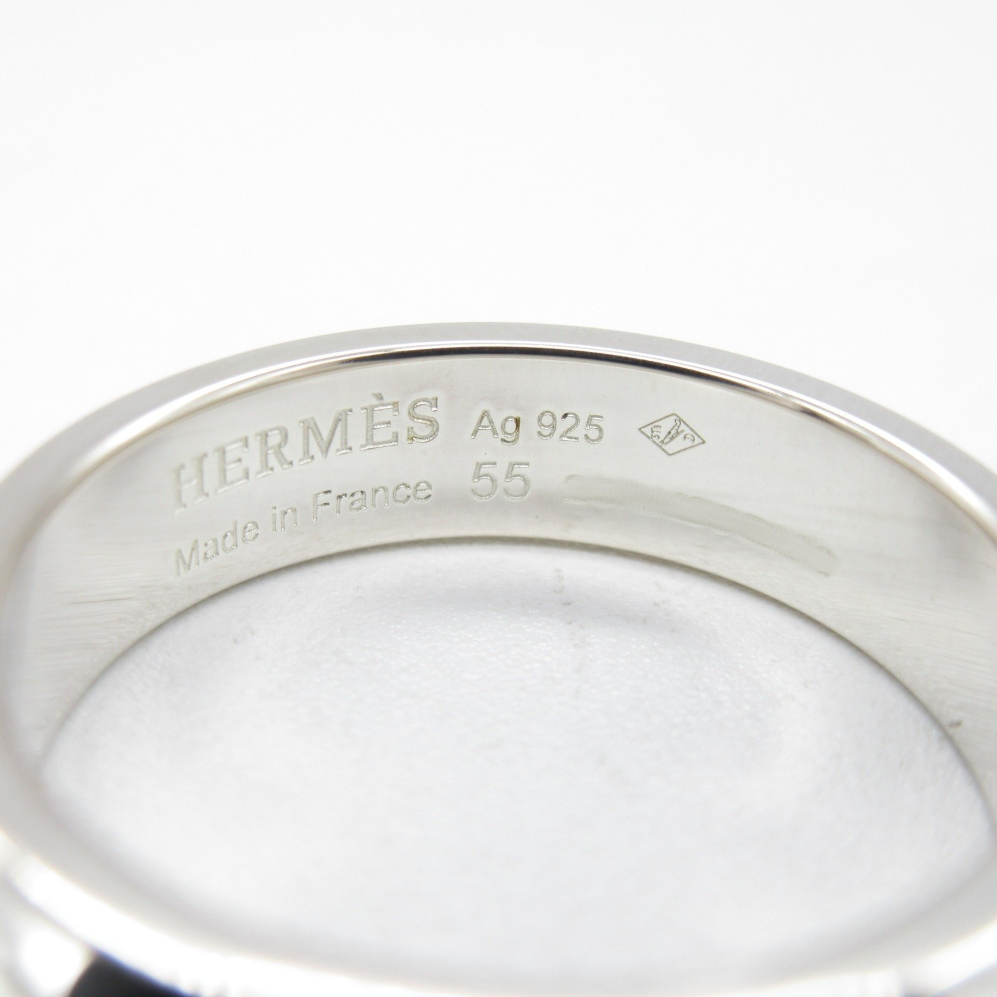 Hermes HERMES Collier de Chien Ring PM Ring, Silver 925, Men's, Women's,