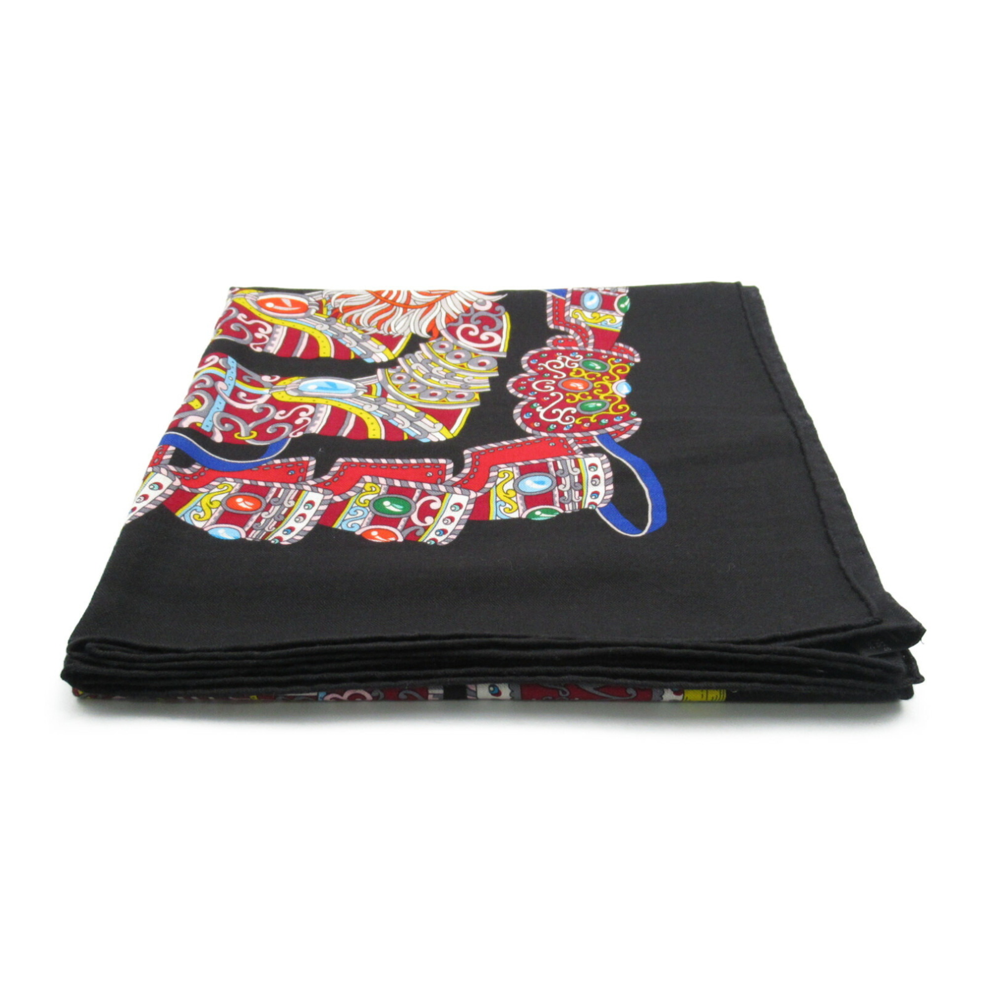 Hermes HERMES Cashmere Scarf for Women, Black