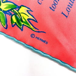 HERMES Hermes Petit Carre Loula'summer Lula Scarf Muffler Silk Pink Women's N4064966