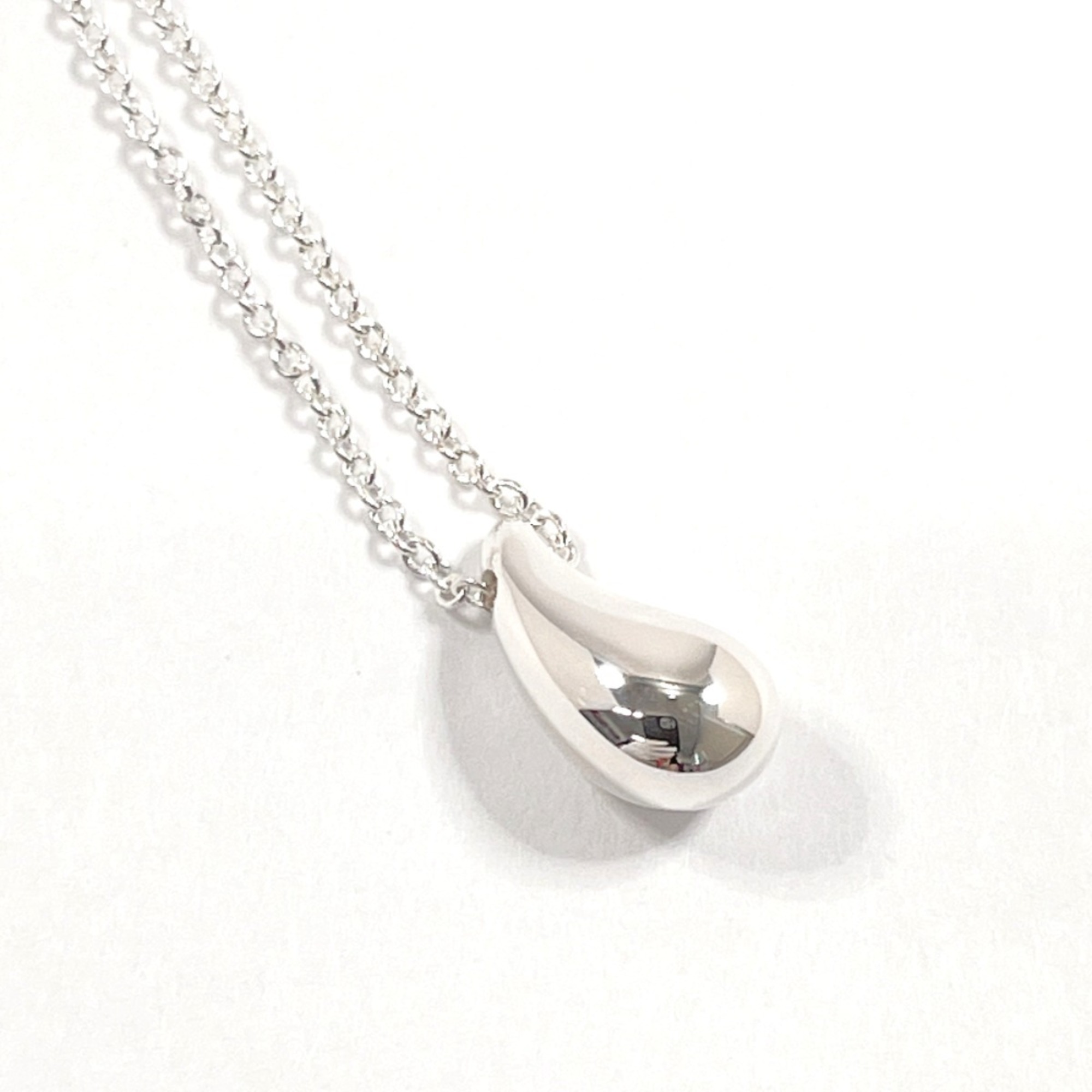 TIFFANY&Co. Tiffany Teardrop Elsa Peretti Necklace, Silver 925, Silver, Women's