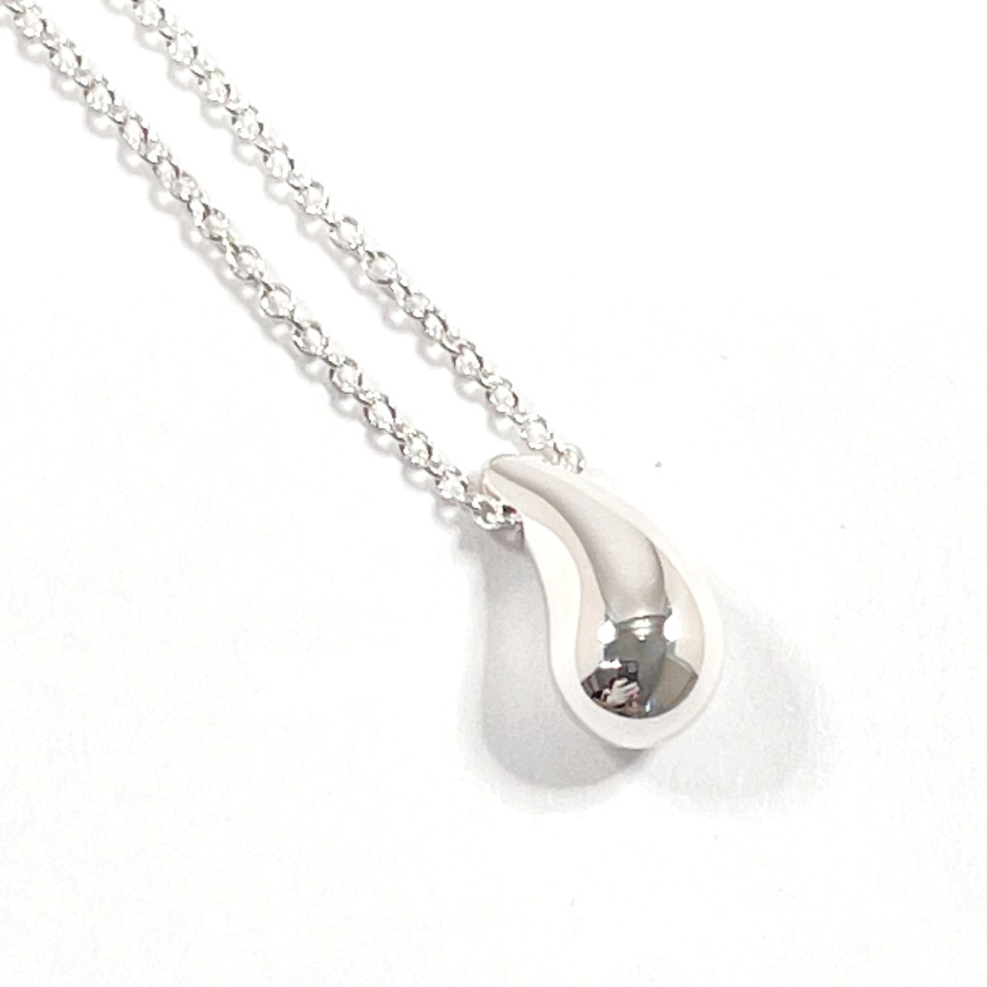 TIFFANY&Co. Tiffany Teardrop Elsa Peretti Necklace, Silver 925, Silver, Women's