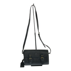 RALPH LAUREN Leather shoulder bag, BLK, black, men's, Mikunigaoka store