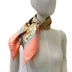 HERMES Carre 90 Axis Mundi Scarf Muffler Silk Pink Women's N4064963