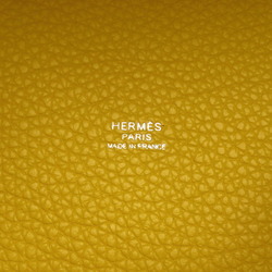 Hermes HERMES Picotin Lock PM Handbag Bag Calfskin (Cowhide) Taurillon Clemence Women's Yellow