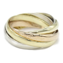 Cartier 5-row Trinity Ring, K18 (yellow gold), K18WG (white (pink Ladies, Gold