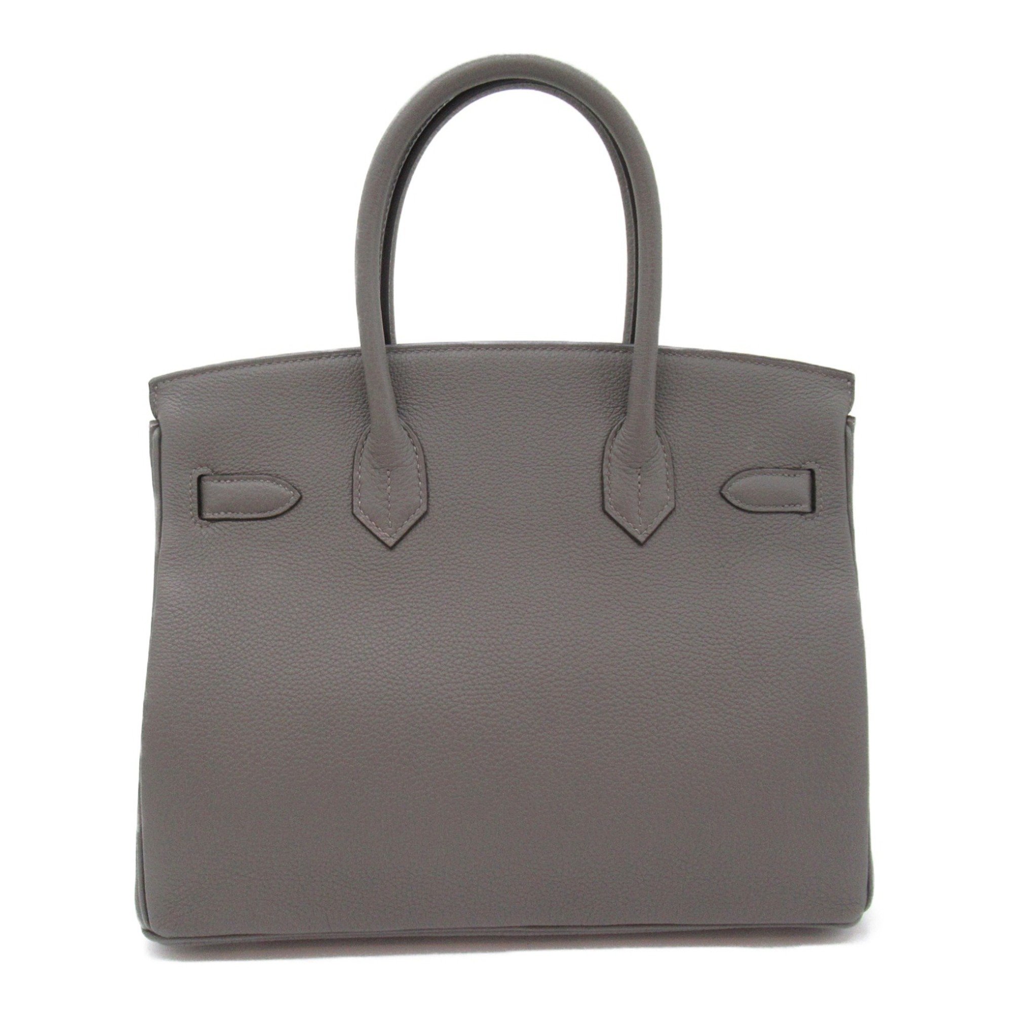 Hermes HERMES Birkin 30 Grimeyer Handbag Bag Leather Togo Women's Gray