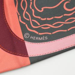 Hermes HERMES Maxi Twilly FESTIVAL DES AMAZON Scarf Silk Women's Pink Multicolor