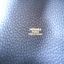 Hermes HERMES Picotin Lock PM Handbag Bag Calfskin (Cowhide) Taurillon Clemence Women's Navy