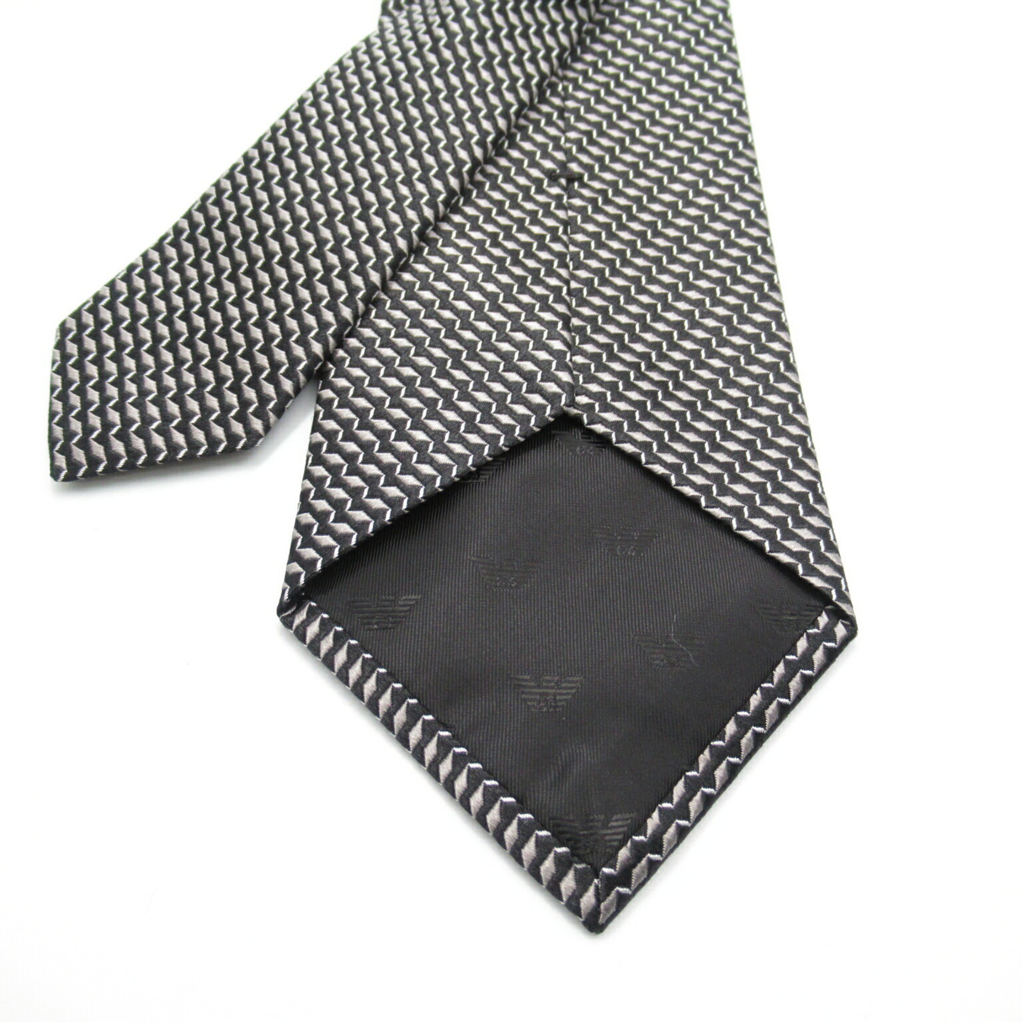 Emporio Armani Silk Necktie for Men, Grey