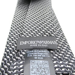 Emporio Armani Silk Necktie for Men, Grey