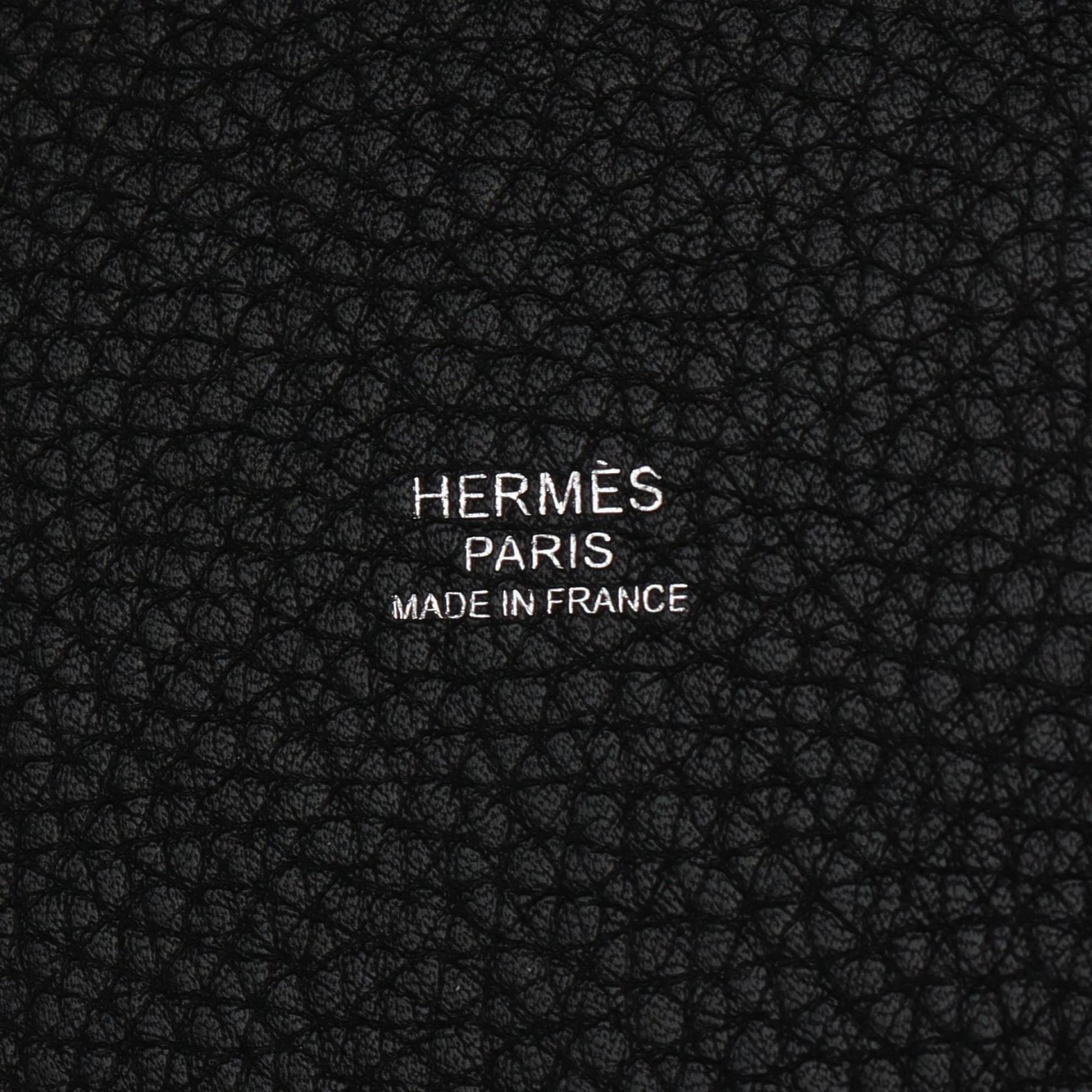 Hermes HERMES Picotin Lock MM Handbag Bag Taurillon Maurice Women's Black