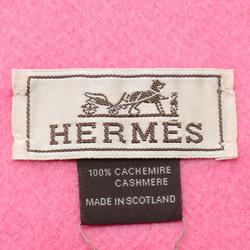 Hermes HERMES Uni Brode Rose Scarf Cashmere Women's Pink 393622ST-07