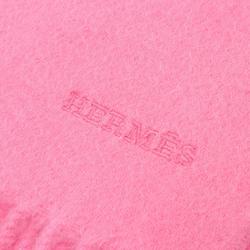 Hermes HERMES Uni Brode Rose Scarf Cashmere Women's Pink 393622ST-07