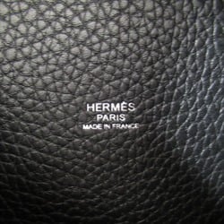 Hermes HERMES Picotin Lock MM Black Bag Leather Taurillon Clemence Women's