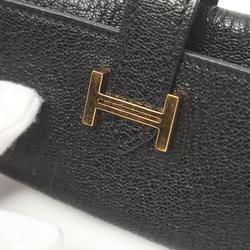 Hermes HERMES Bearn Key Case Chevre Women's Black