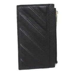 OFF-WHITE Business Card Holder/Card Case Leather Men's Women's Black OMND057F23LEA0011000