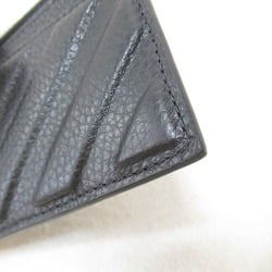 OFF-WHITE Business Card Holder/Card Case Leather Men's Women's Black OMND057F23LEA0011000