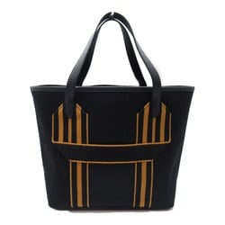 Hermes HERMES Pur Sangle Tote Bag Canvas Toile Militaire Women's Black