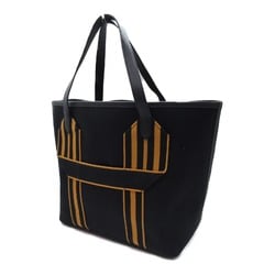 Hermes HERMES Pur Sangle Tote Bag Canvas Toile Militaire Women's Black