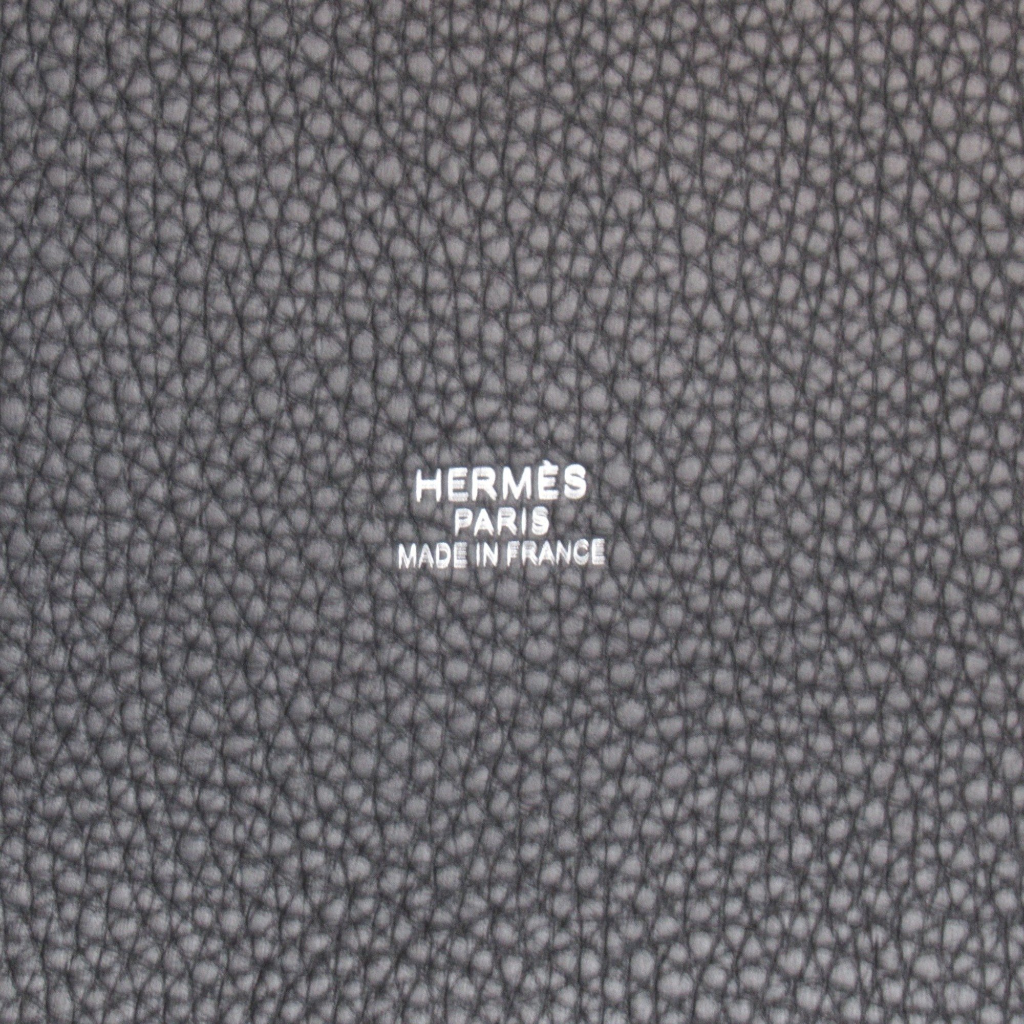 Hermes HERMES Pur Sangle Tote Bag Canvas Toile Militaire Women's Black