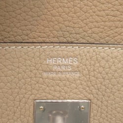 Hermes HERMES Birkin 30 Trench Handbag Bag Leather Taurillon Clemence Women's Beige