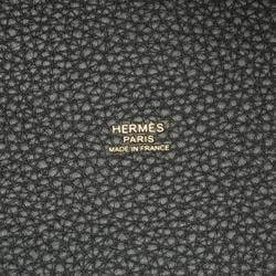 Hermes HERMES Picotin Lock MM Handbag Bag Taurillon Clemence Women's Black