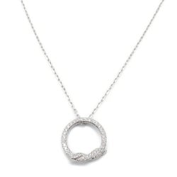 Cartier Entrelacé Diamond Necklace, K18WG (White Gold), Diamond, Women's, Clear