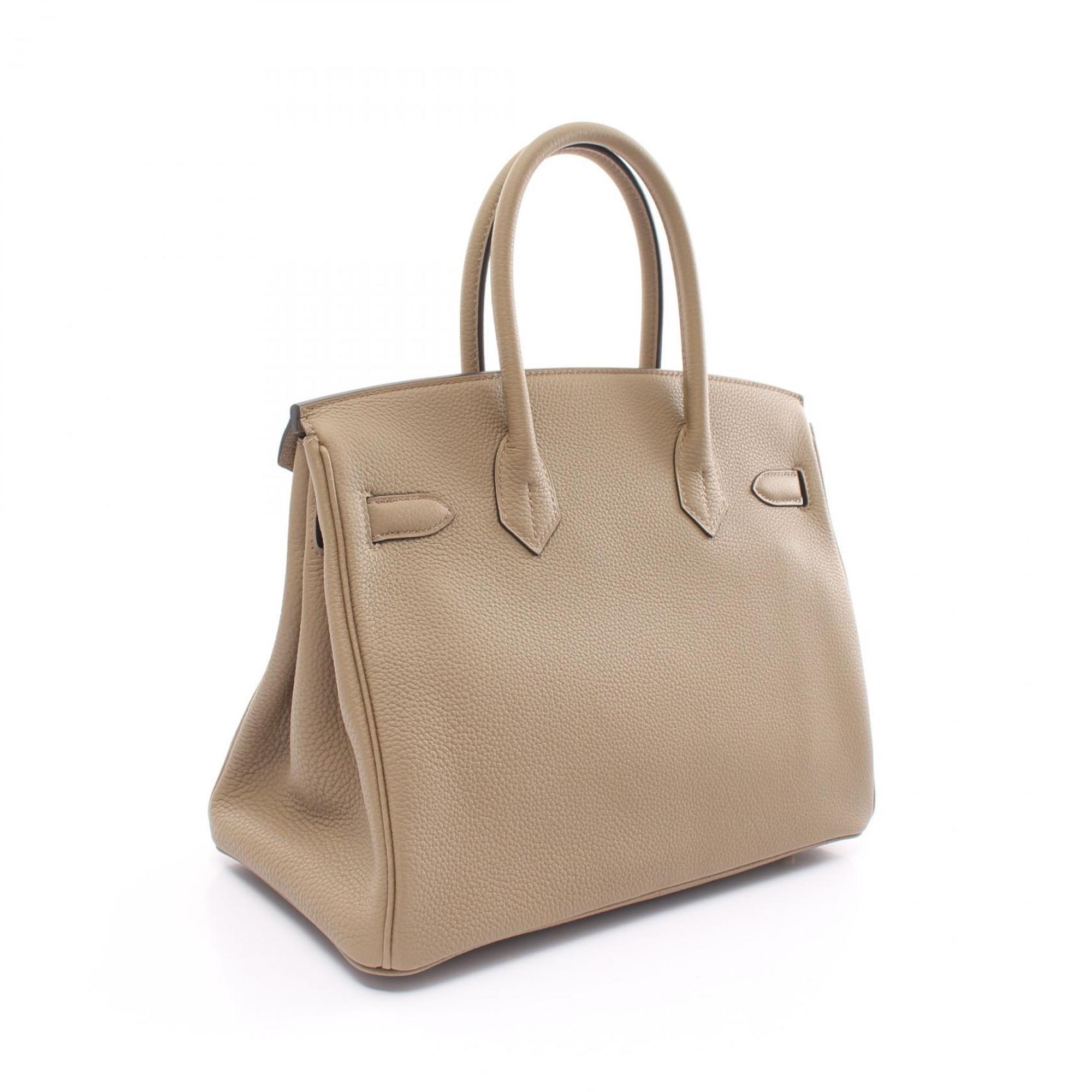 Hermes HERMES Birkin 30 Beige Marfa Handbag Bag Togo Women's