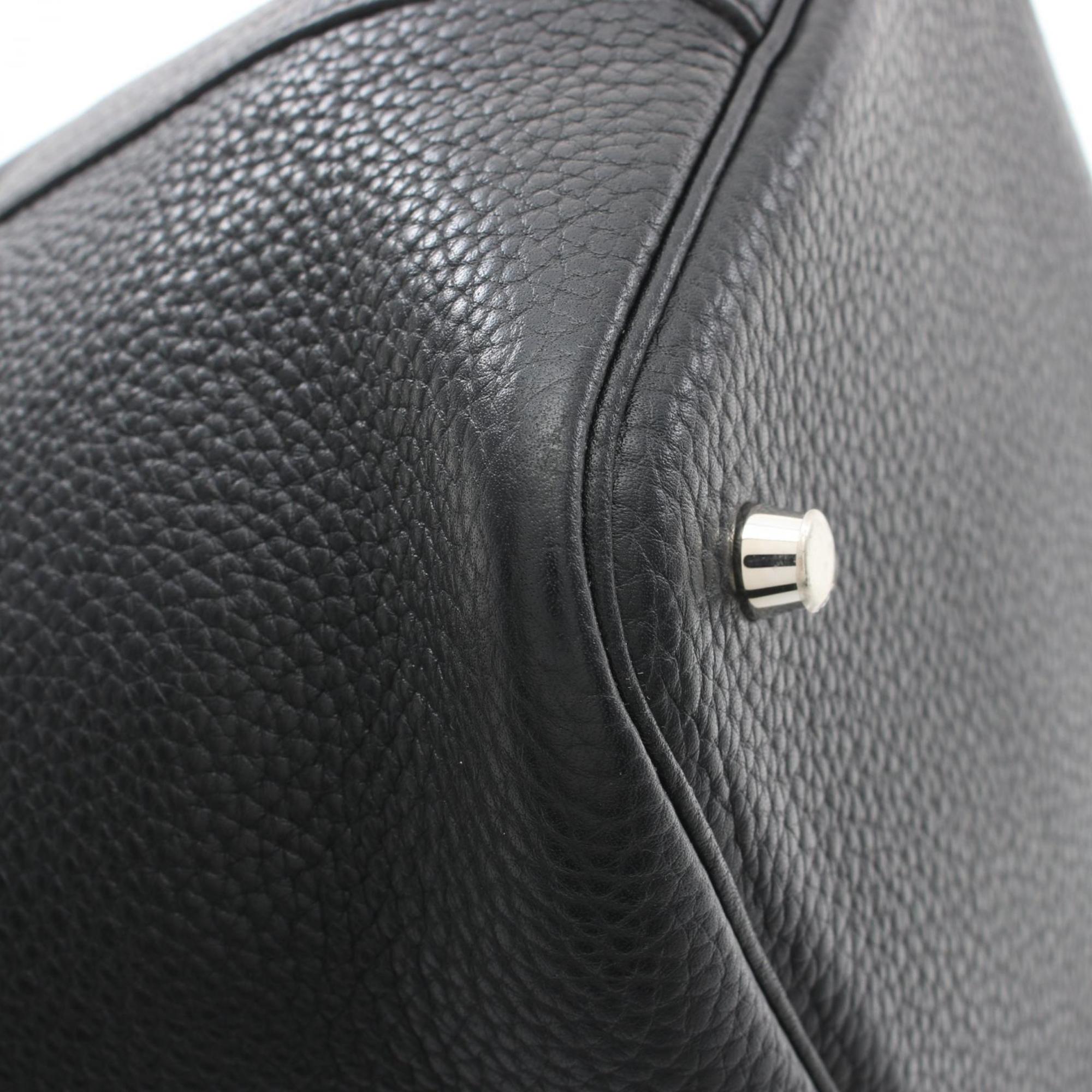 Hermes HERMES Picotin Lock MM Handbag Bag Taurillon Clemence Women's Black