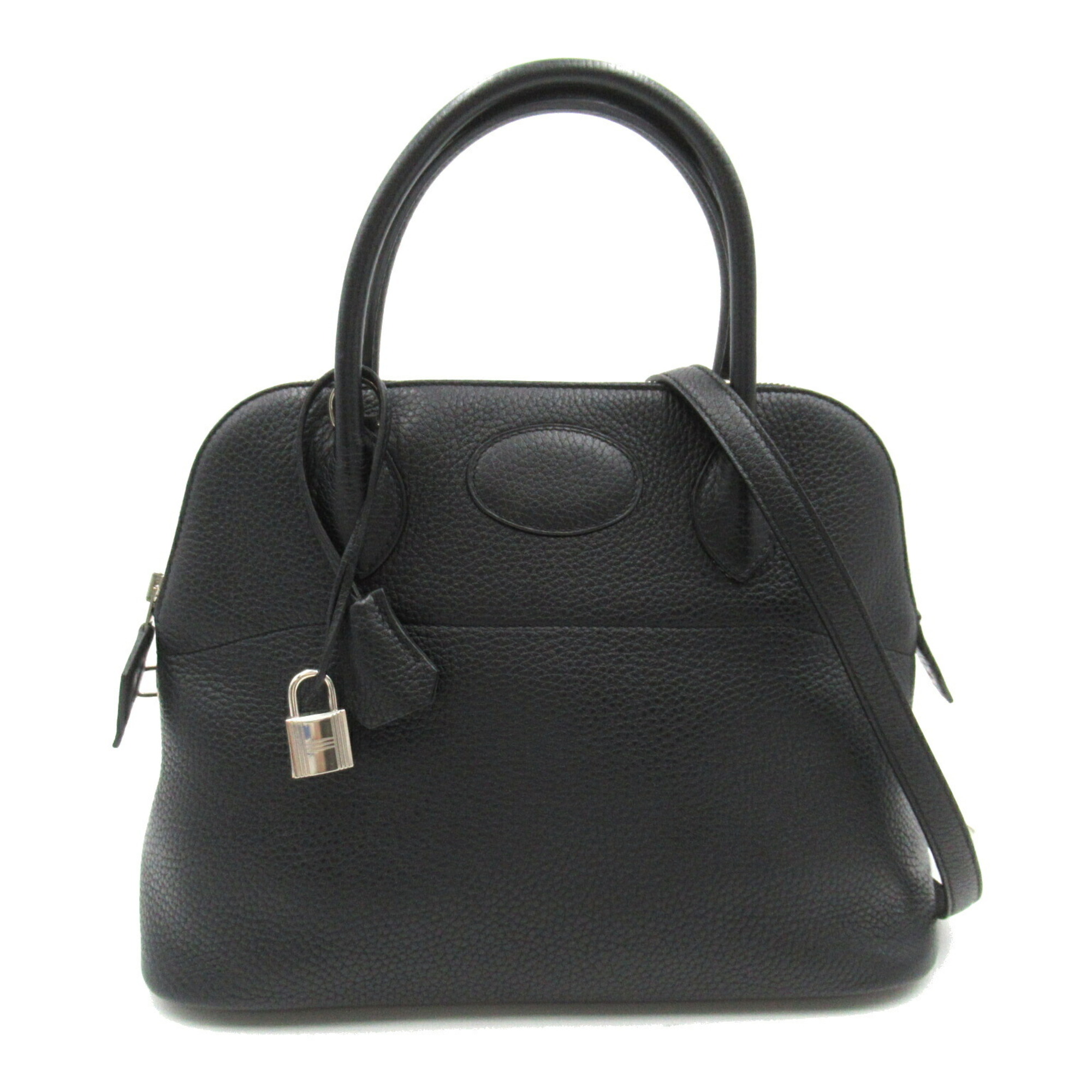 Hermes Bolide 31 Handbag Bag Calfskin (Cowhide) Taurillon Clemence Women's Black