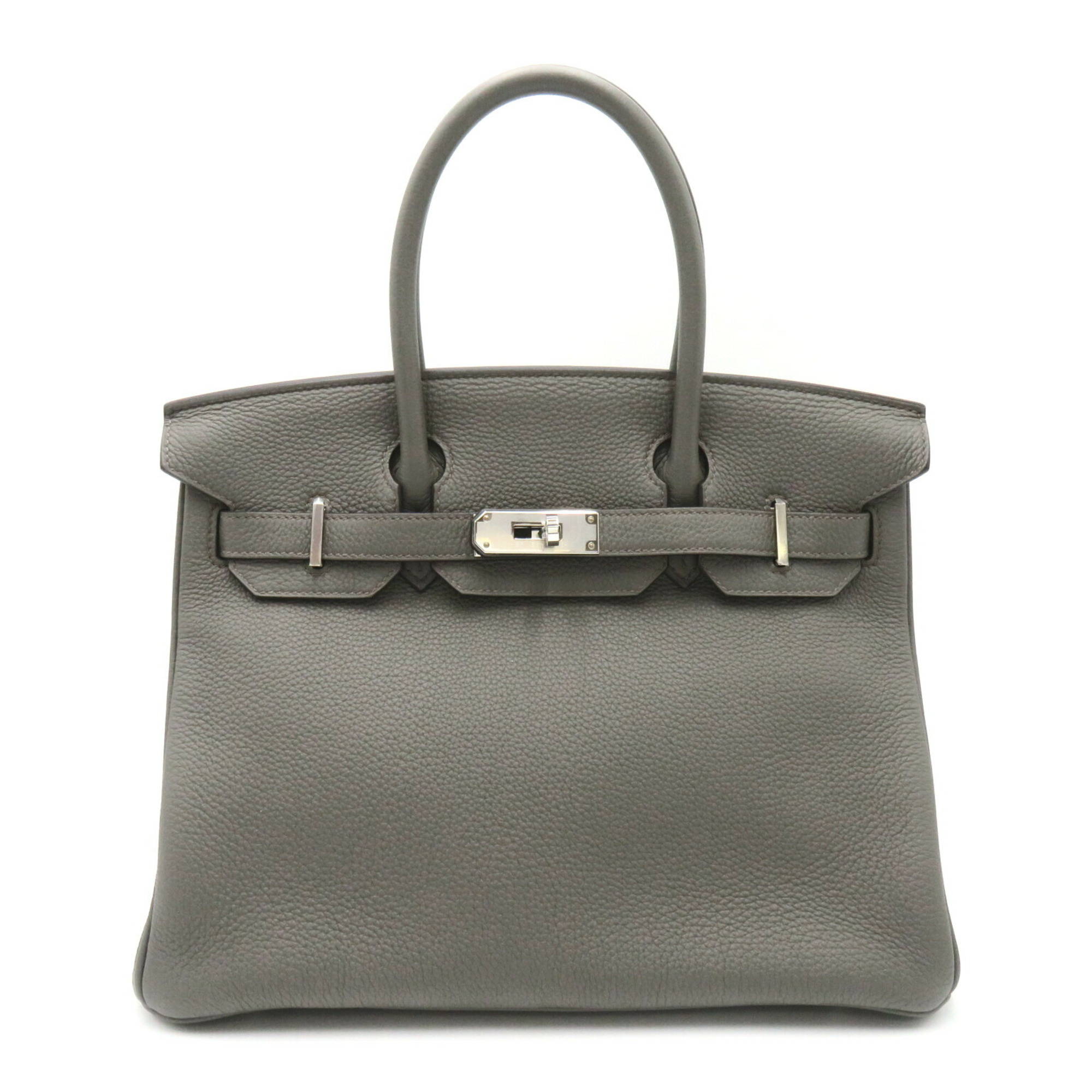 Hermes HERMES Birkin 30 Handbag Bag Leather Togo Women's Grey