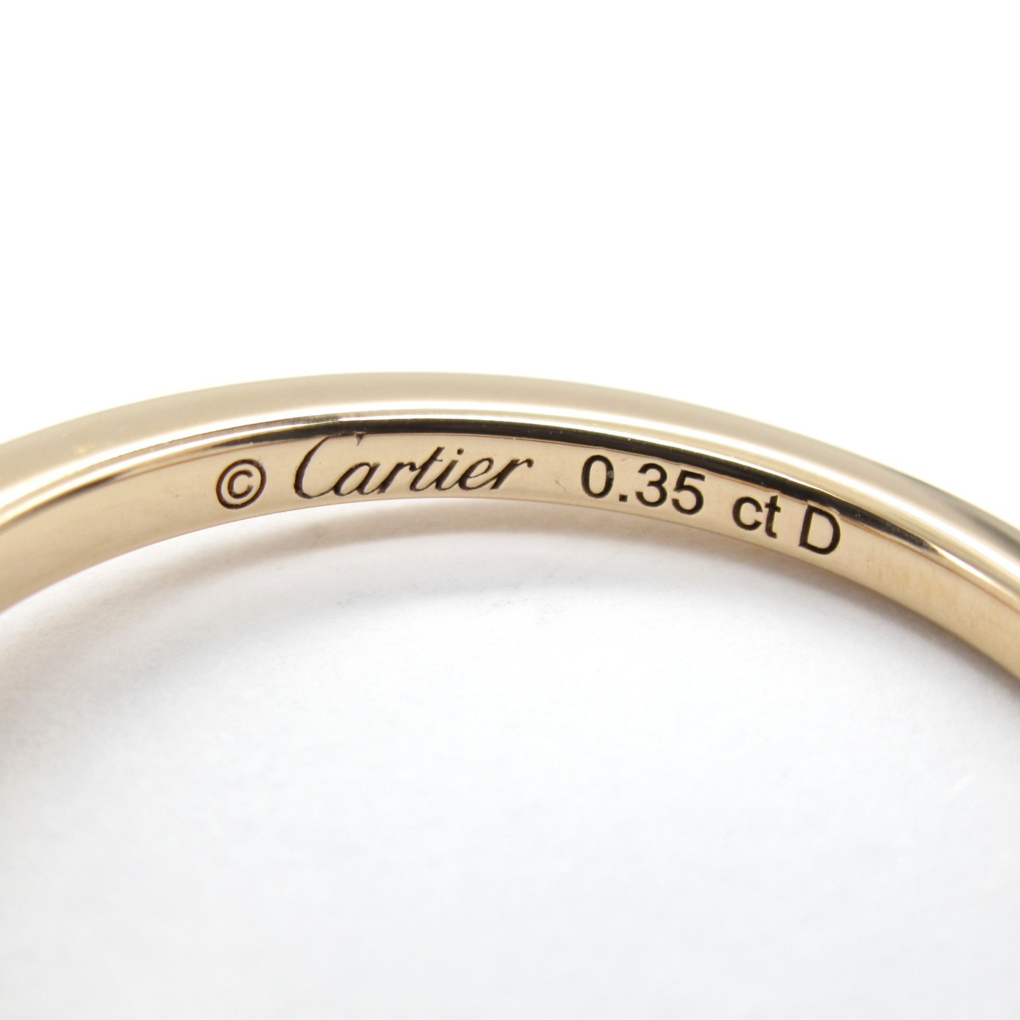 Cartier Ballerina Solitaire Ring, K18PG (pink gold), diamond, ladies, clear