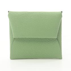 Hermes HERMES Bastia Vert Cricket Wallet/Coin Case Wallet Chevre Women's Green