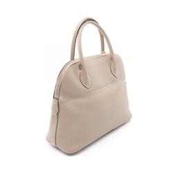 Hermes HERMES Bolide 31 Tourtiere Grey Handbag Bag Taurillon Clemence Women's Beige