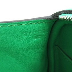 Hermes Lindy Vert Comic Shoulder Bag Leather Taurillon Clemence Women's Green