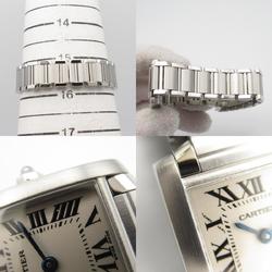 CARTIER Tank Francaise SM Watch Stainless Steel Ladies Ivory W51008Q3