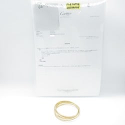 Cartier Three Bangles Full Diamond Bangle K18 (Yellow Gold) Ladies Clear