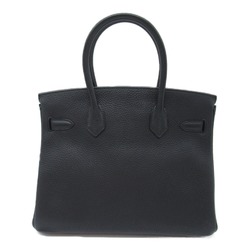 Hermes HERMES Birkin 30 Black Handbag Bag Leather Togo Women's