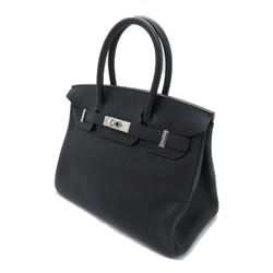 Hermes HERMES Birkin 30 Black Handbag Bag Leather Togo Women's